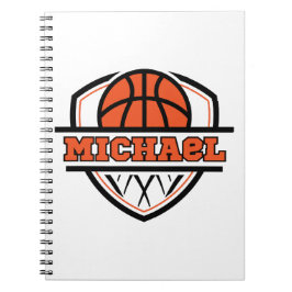 Cuaderno Deportes de baloncesto negro Naranja de Guay