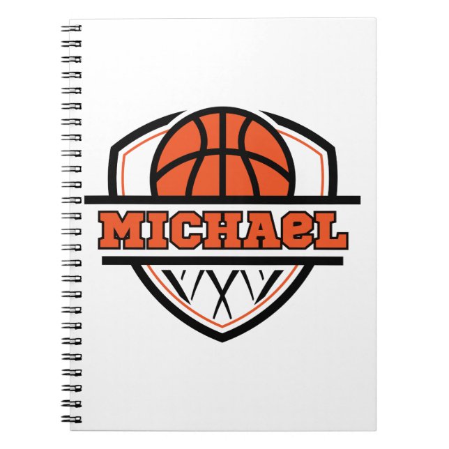 Cuaderno Deportes de baloncesto negro Naranja de Guay (Frente)