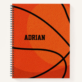 Cuaderno Deportes de baloncesto personalizados