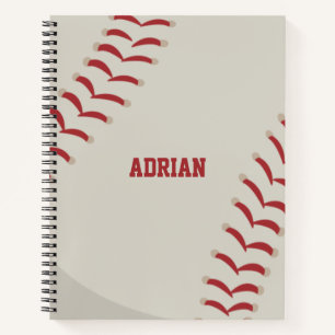 Cuaderno Deportes de béisbol personalizados