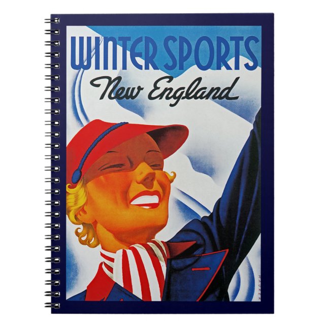 Cuaderno Deportes de invierno en Nueva Inglaterra (Frente)