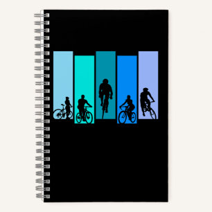 Cuaderno Deportes de Silueta de Ciclismo