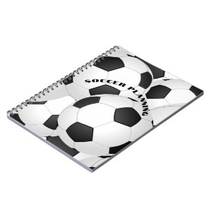 Cuaderno Deportes en las bolas de fútbol