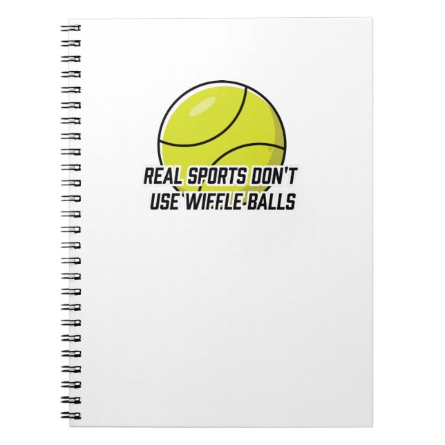 Cuaderno Deportes reales no usan bolas de peluche (Frente)