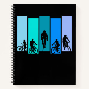 Cuaderno Deportes Silueta Ciclista