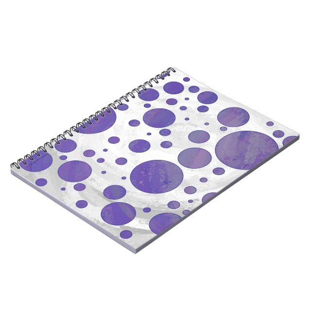 Cuaderno Depósito de polka de arándano azul (Lado Izquierdo)