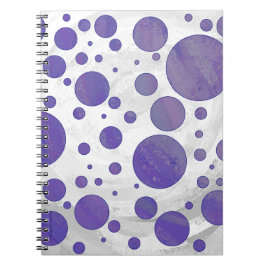 Cuaderno Depósito de polka de arándano azul
