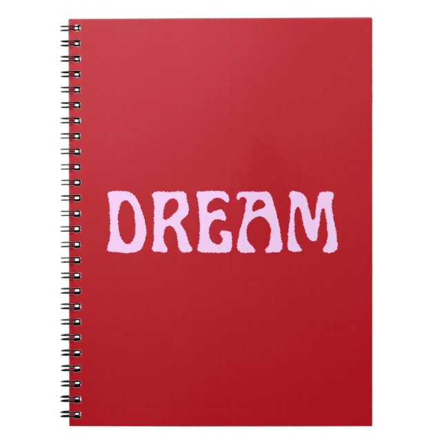 Cuaderno Depósito Dream en rojo y rosa (Frente)