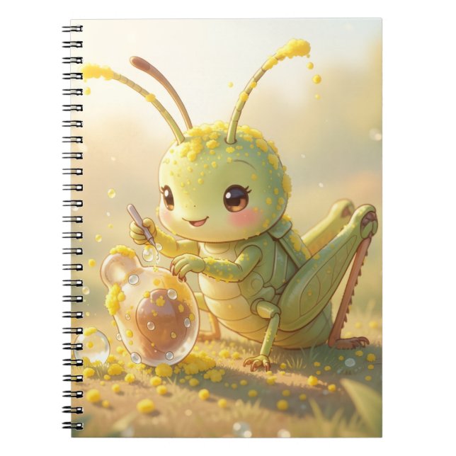 Cuaderno Der Grashüpfer und das Nektarkunstwerk (Frente)