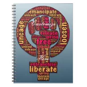 Cuaderno derechos de la mujer 2017 puño en alto