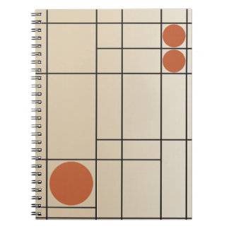 Cuaderno Deriva Ósea N.º 1 Arte Geométrico Beige + Terracot