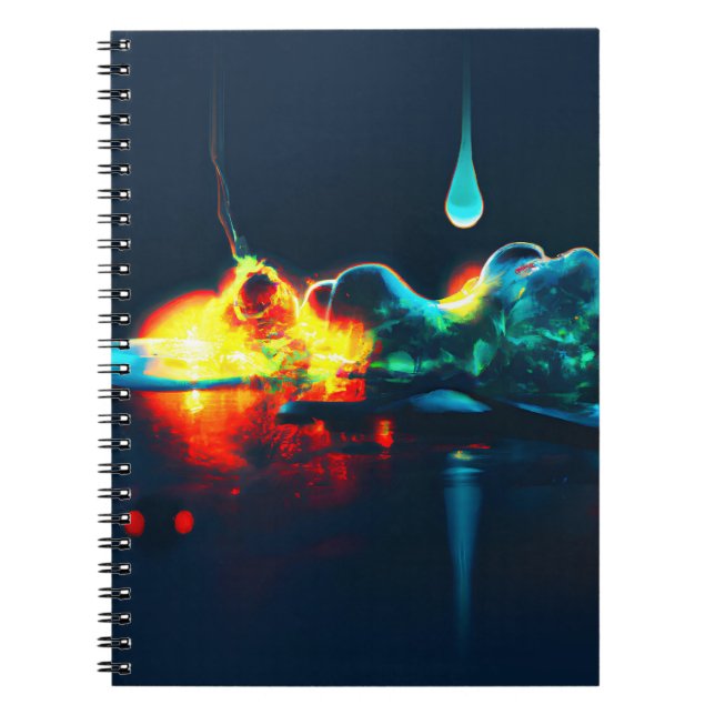 Cuaderno Derivación líquida brillante (Frente)
