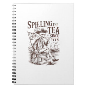 Cuaderno Derramamiento Del Té Desde 1773 Patriótico Estadou