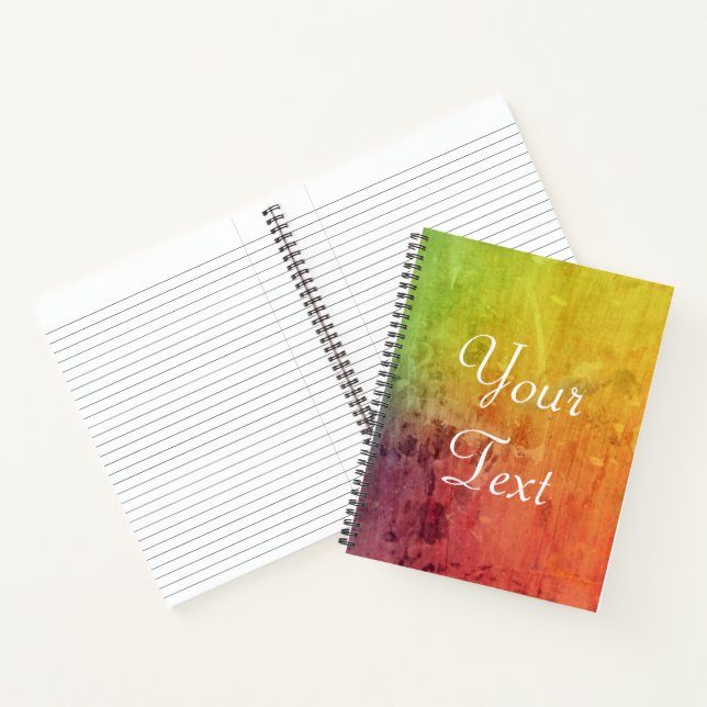 Cuaderno Derrame de pintura personalizado (Interior)