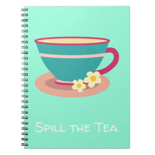 Cuaderno Derrame el té a los amantes del té