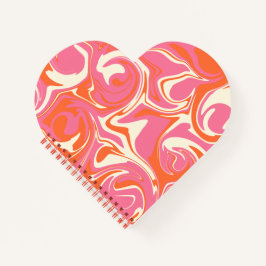 Cuaderno Derrame - rosa, Naranja y crema
