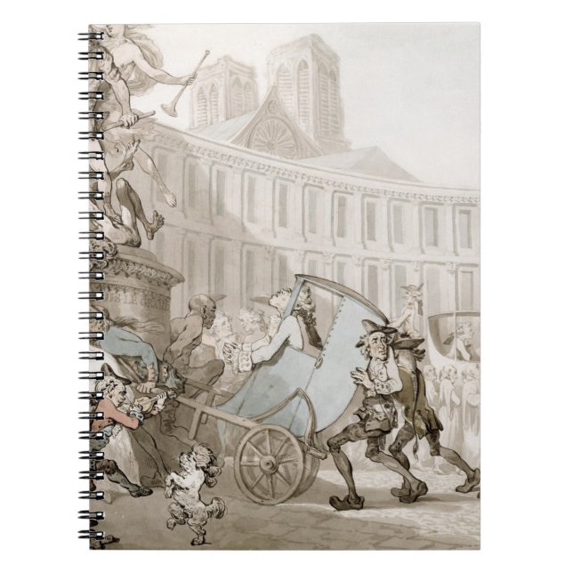 Cuaderno DES Victoires, París, c.1789 del lugar del La (Frente)