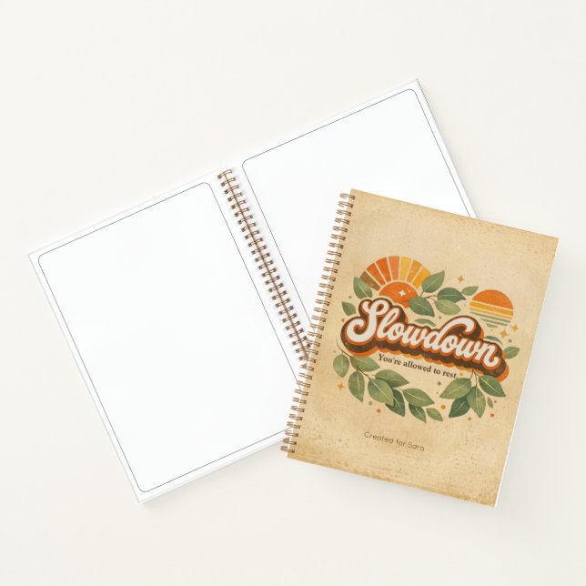 Cuaderno desaceleración, se te permite descansar Diseño (Interior)