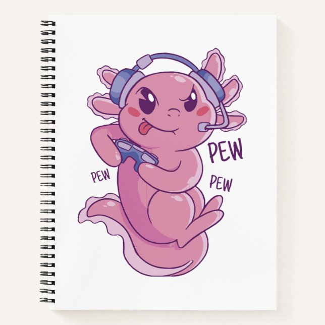 Cuaderno Desafío de jugador de Axolotl Blast (Anverso)