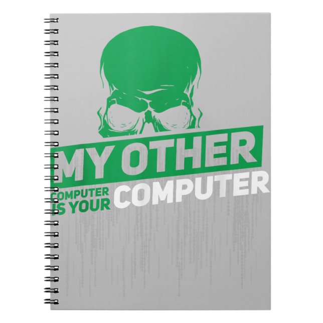Cuaderno Desarrollador de ingeniería de sistemas Hacker Ner (Frente)