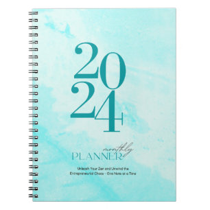 Cuaderno Desata tu azul turquesa zen