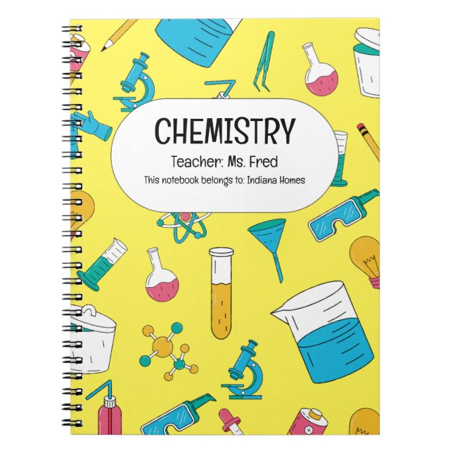 Cuaderno ¡Desata tu Ciencia! Una QUÍMICA Personalizada (Frente)