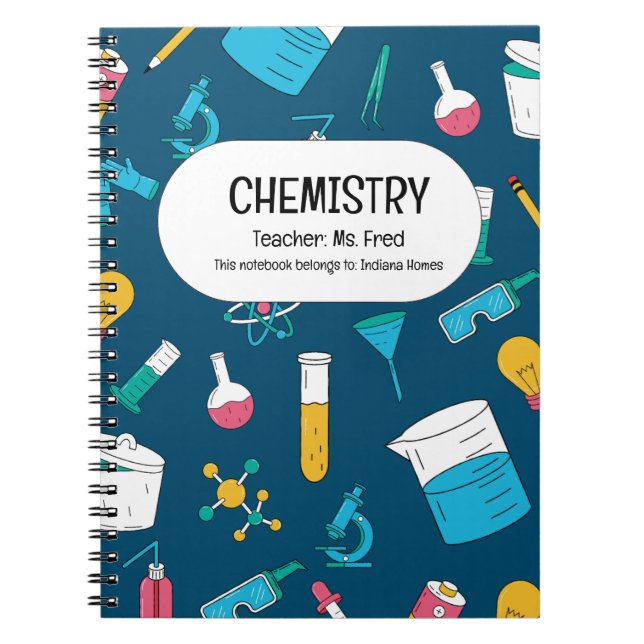 Cuaderno ¡Desata tu ciencia! Una QUÍMICA personalizada (Frente)