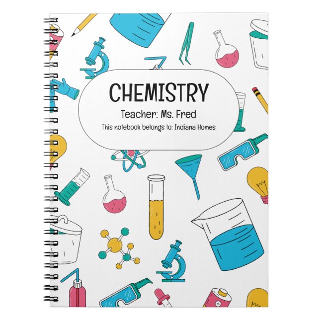 Cuaderno ¡Desata tu Ciencia! Una QUÍMICA Personalizada (Frente)