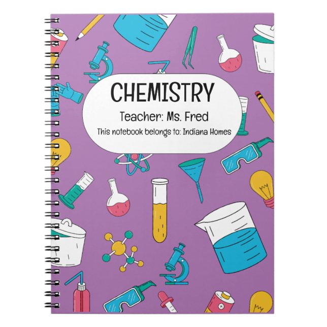 Cuaderno ¡Desata tu ciencia! Una QUÍMICA personalizada (Frente)