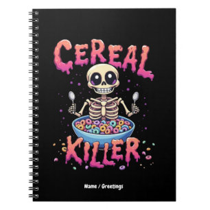Cuaderno Desayuno de asesinos de cereales Gracioso Cereal B