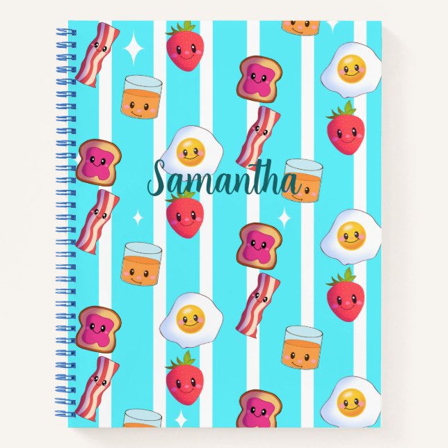 Cuaderno Desayuno Delicioso Buenos Días Adorable  (Anverso)