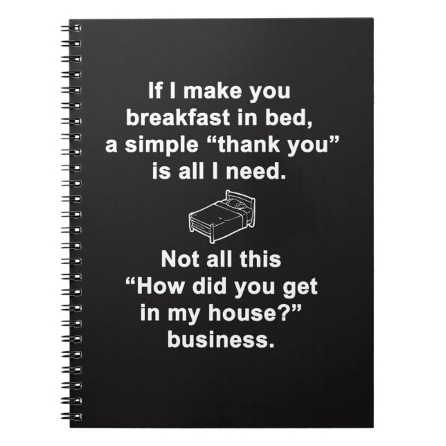 Cuaderno Desayuno en cama (Frente)