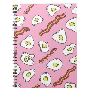 Cuaderno Desayuno sin incandescencias con huevos fritos y b