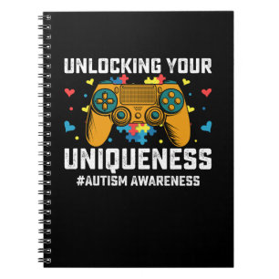 Cuaderno Desbloqueando tu juego de juegos de autismo único
