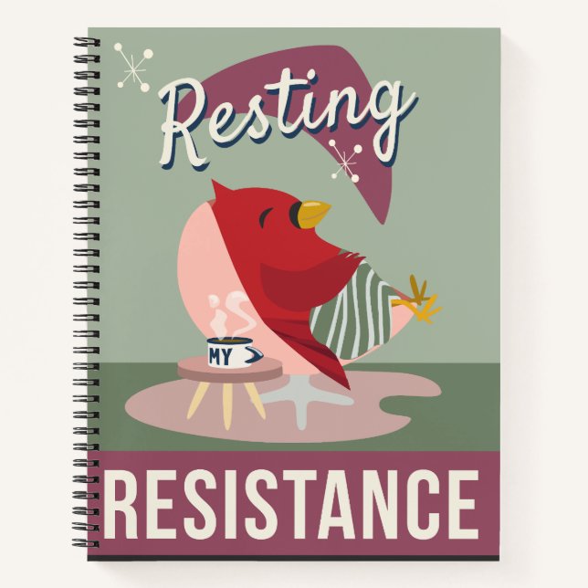 Cuaderno "Descansar es mi resistencia" (Anverso)