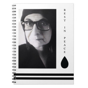 Cuaderno descanse en paz gota de lágrima