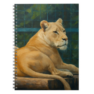 Cuaderno Descanso protegido - Pareja de leones en ambientes