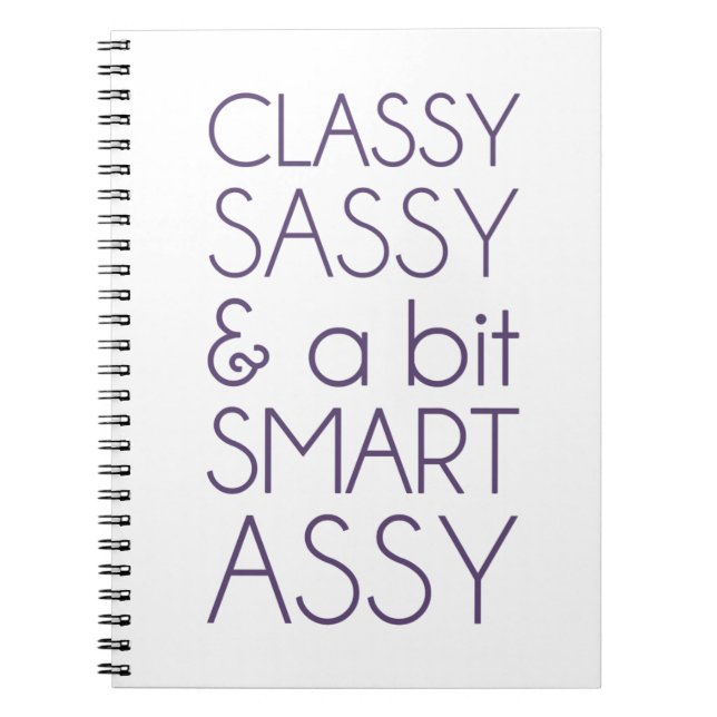 Cuaderno Descarado con clase y un montaje de Smart del (Frente)