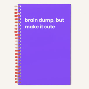 Cuaderno Descartar el cerebro, pero hacerlo lindo