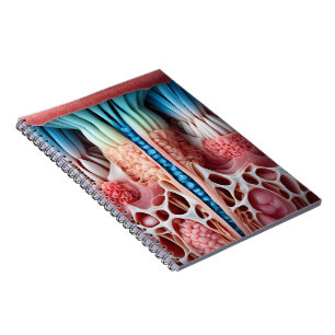 Cuaderno Descripción del bloc de notas en espiral corporal