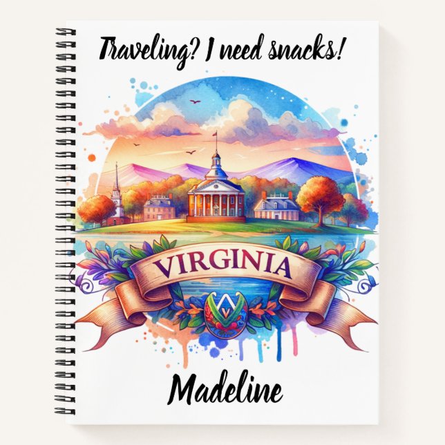 Cuaderno Descubra el encanto escénico de Virginia. (Anverso)