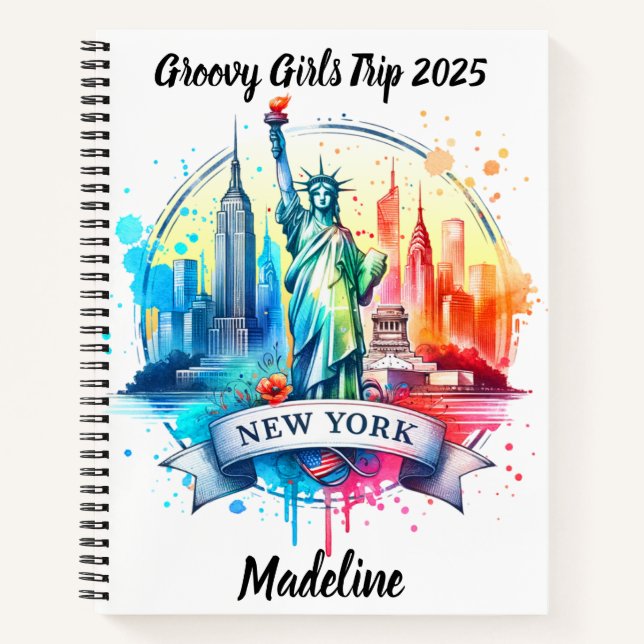 Cuaderno Descubra el icónico paisaje de Nueva York y sus mo (Anverso)