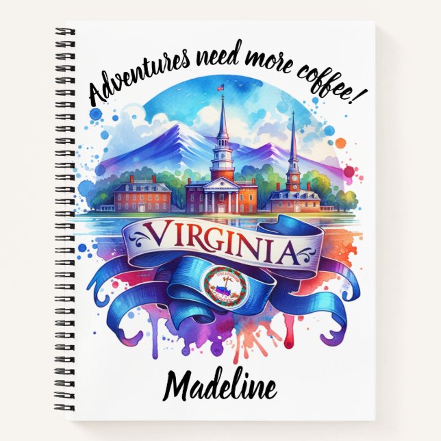 Cuaderno Descubra el vibrante encanto de Virginia en sus ob (Anverso)