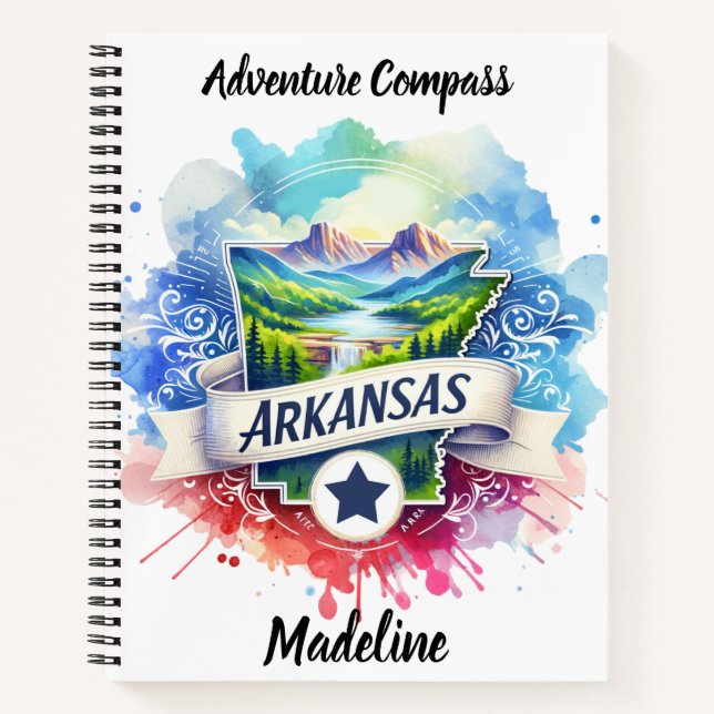 Cuaderno Descubra la vibrante belleza natural de Arkansas (Anverso)