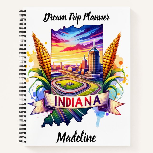 Cuaderno Descubra la vibrante cultura de Indiana (Anverso)