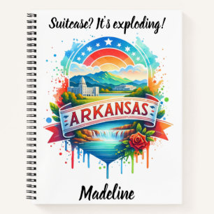 Cuaderno Descubra las animadas atracciones de Arkansas