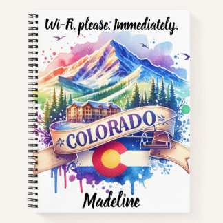 Cuaderno Descubra las impresionantes montañas de Colorado
