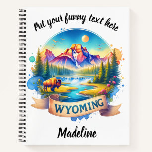 Cuaderno Descubra los impresionantes paisajes de Wyoming al