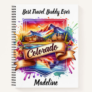 Cuaderno Descubra los paisajes vibrantes de Colorado