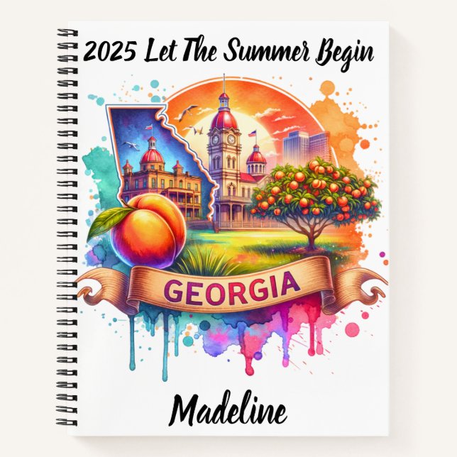 Cuaderno Descubra los paisajistas huertos de Georgia (Anverso)